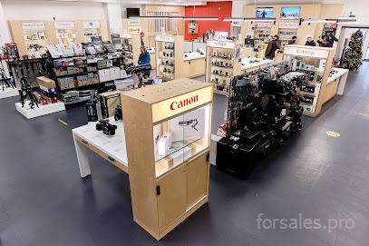 Inside Wex Photo Video, a professional camera store in Manchester