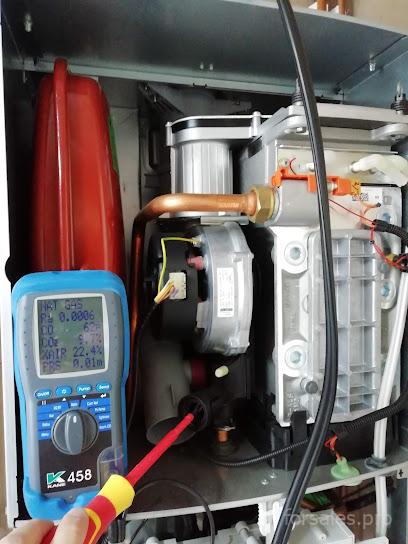 Professional gas engineer in Manchester completing a heating system installation.
