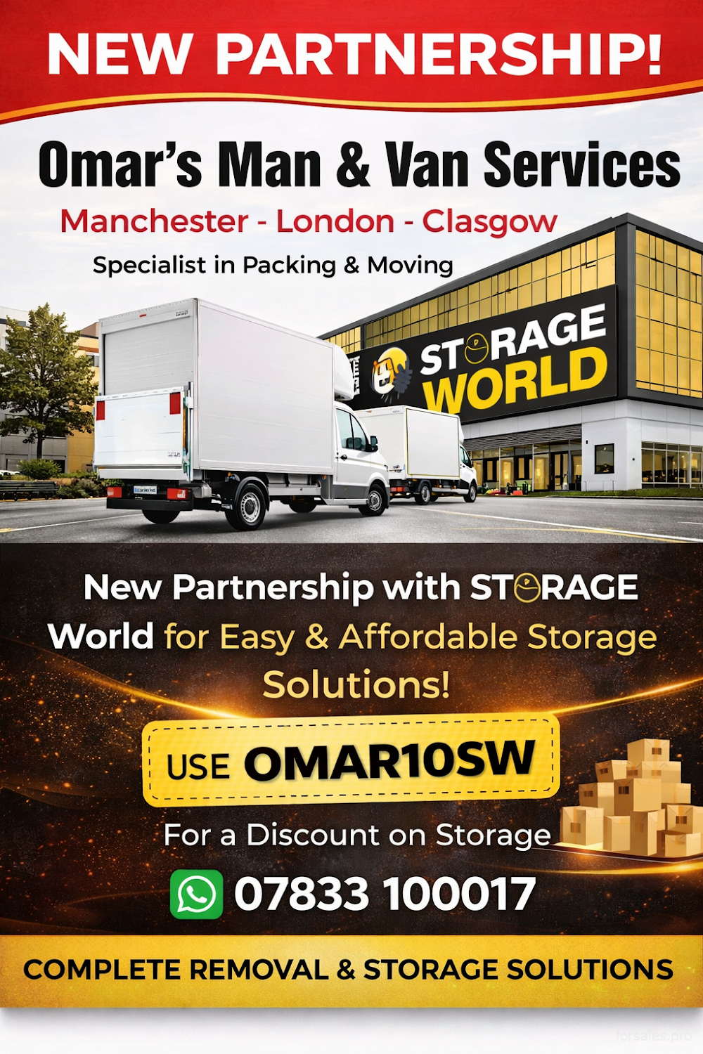 Omar’s Professional Man and Van Manchester Services